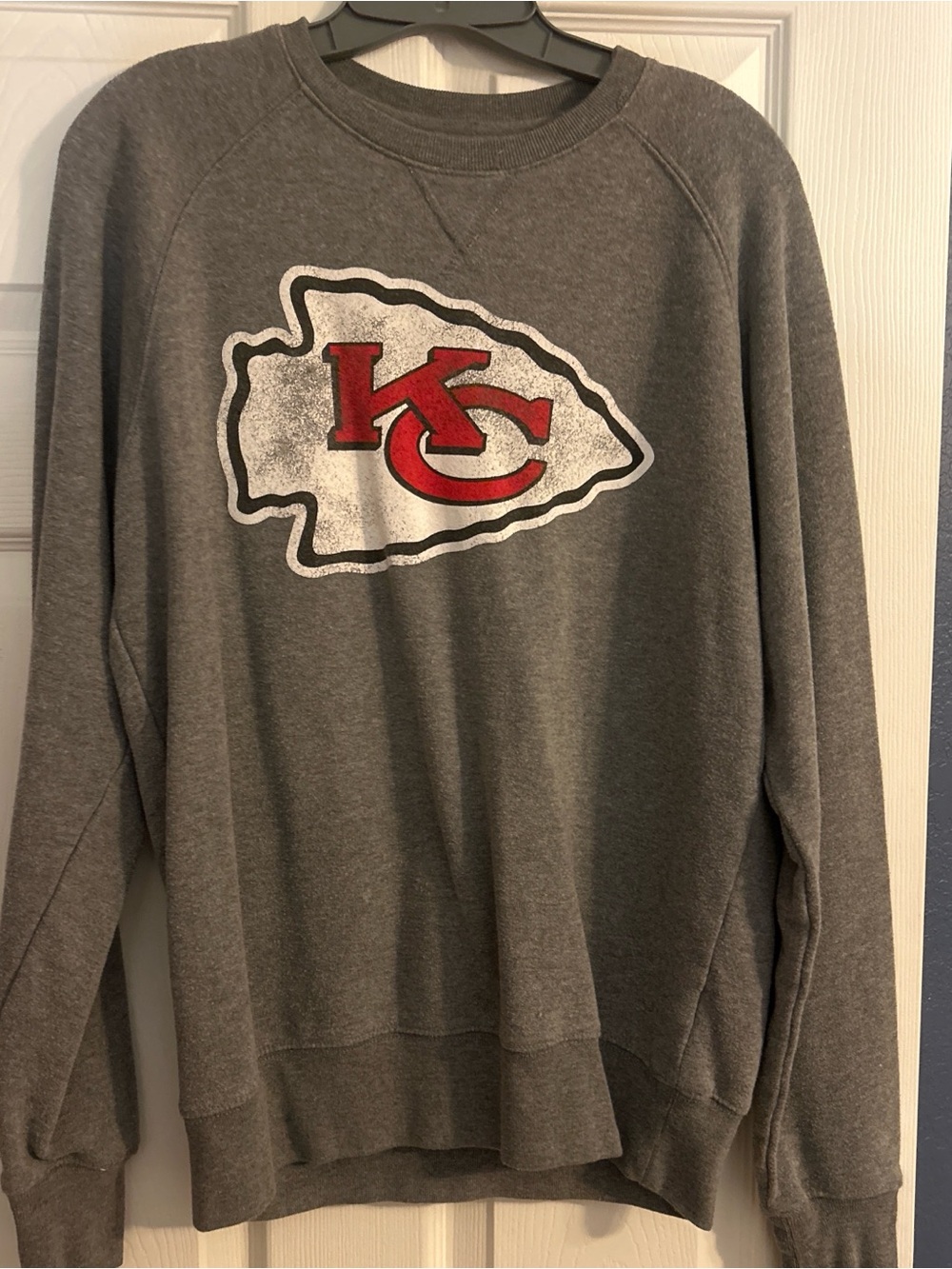 Kansas City Chiefs Gray Crewneck Sweatshirt
